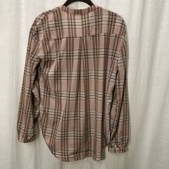 GIANNI BINI plaid long sleeve blouse - Picture 11 of 12